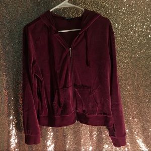 velvet maroon jacket
